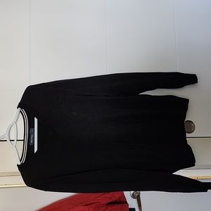 Nautica Size M Black V Neck Sweater
